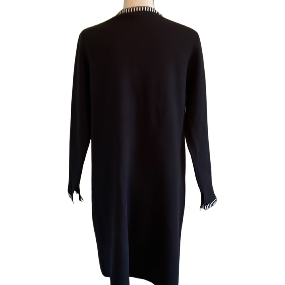 Two Twenty Five Black Open Front Long Cardigan /Jacket Size Medium - Picture 6 of 10